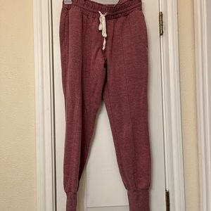 Dusty pink jogger sweatpants